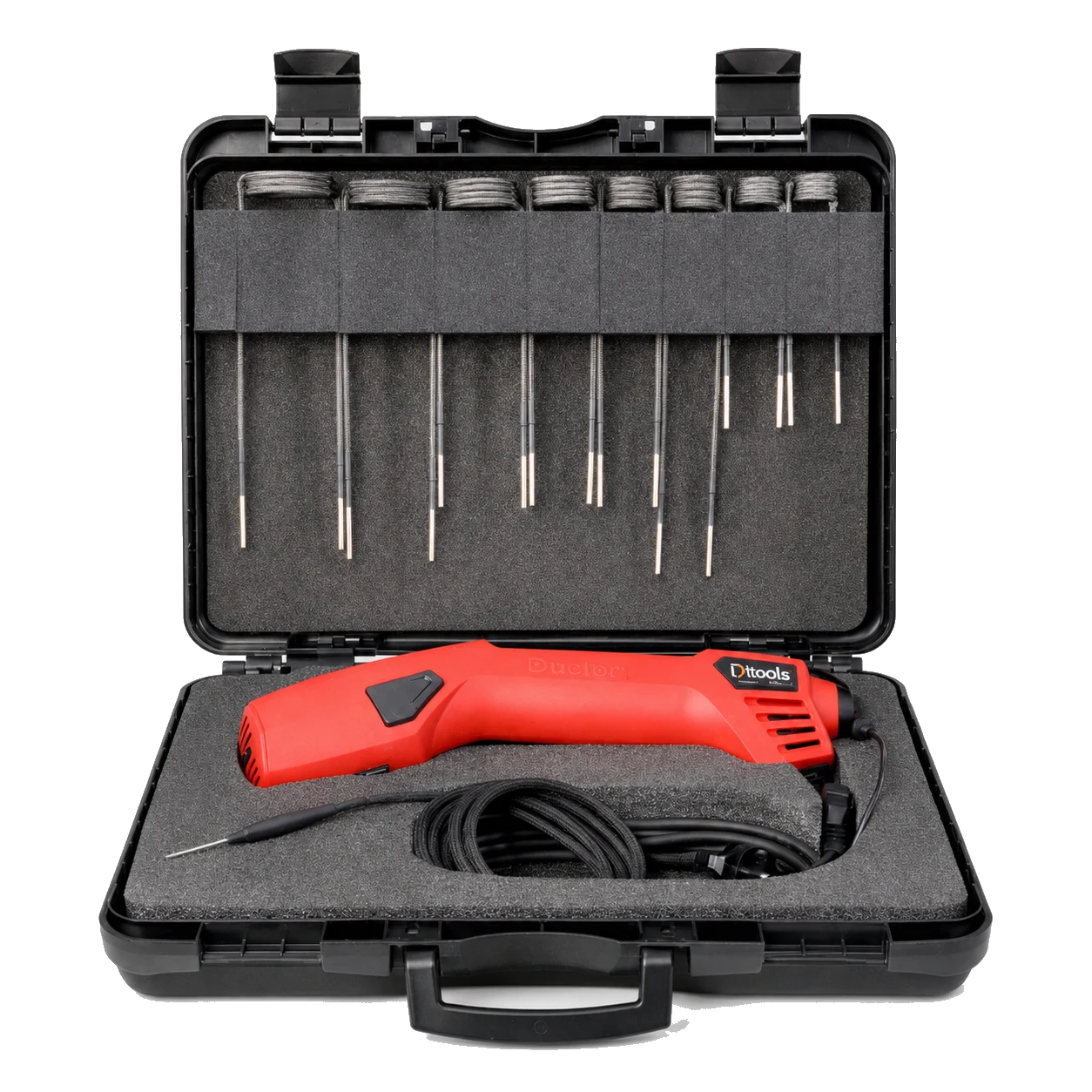 iDuctor W2300 Power+ Professional Kit with coil set in its carrying case
